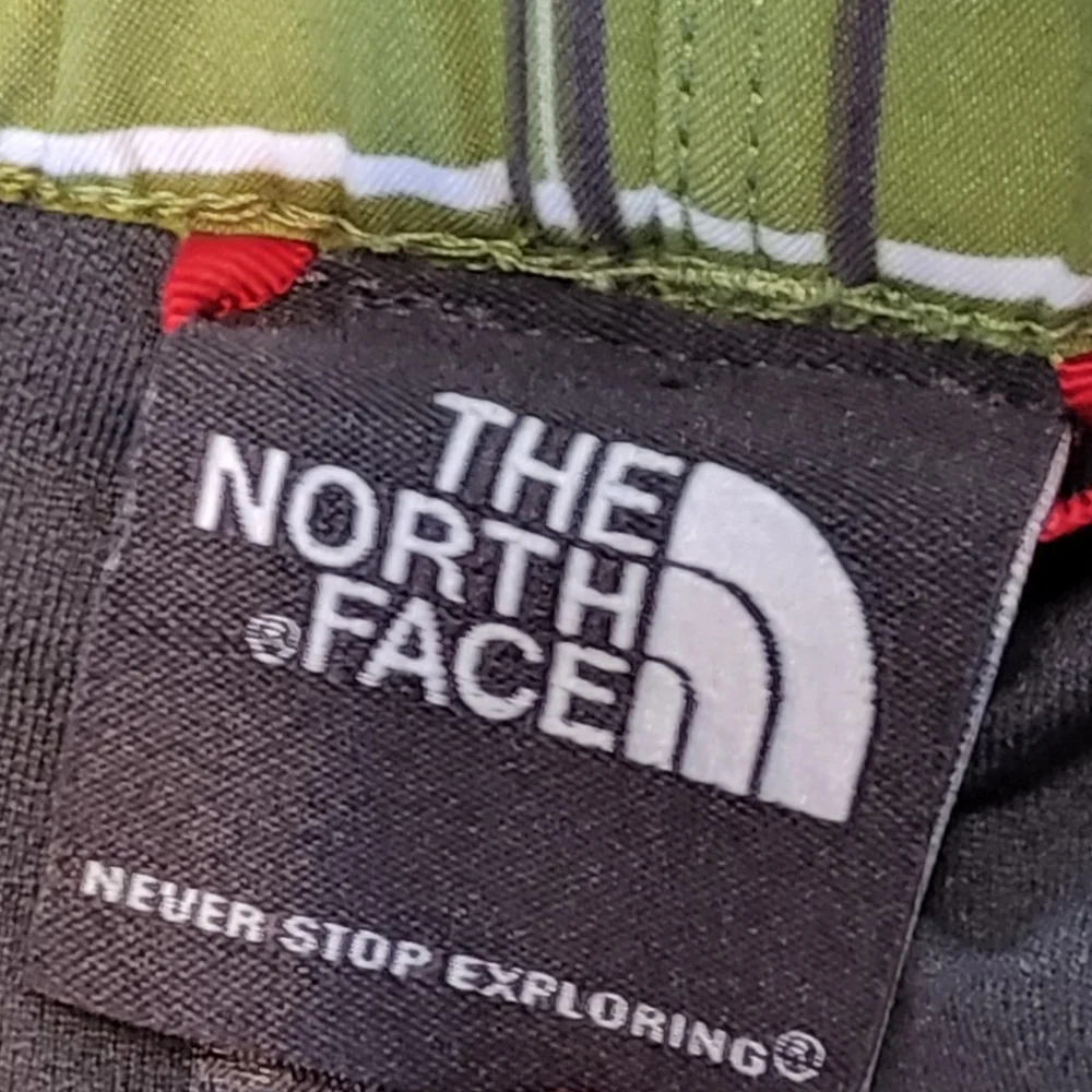 The North Face Green Plaid Hybrid Shorts